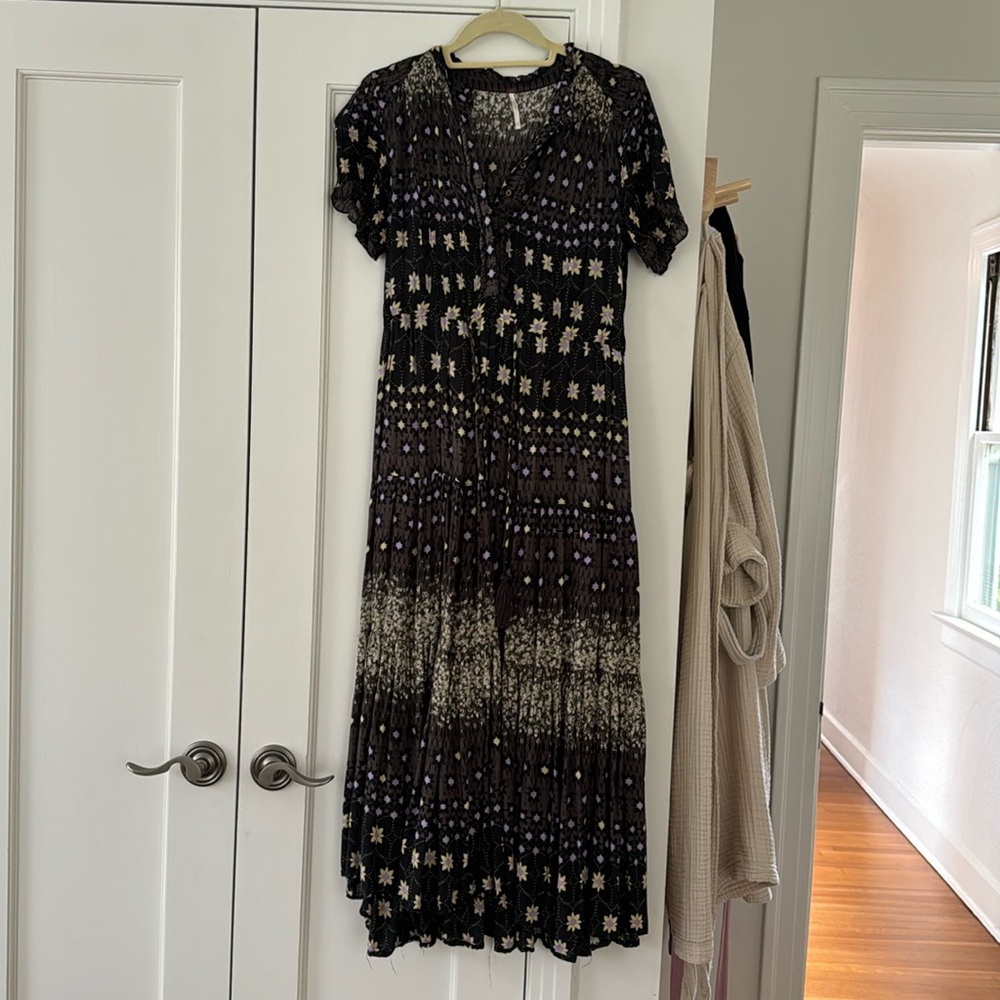 Free People XS drawstring waist dress